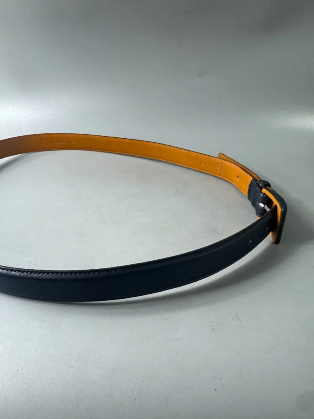 Lauren Ralph Lauren Navy Blue Leather belt, Size XL